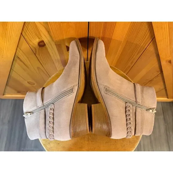 Baretraps Masey ankle booties suede Size 8.5M braided - Picture 5 of 7